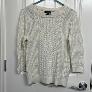 Lands' End Women's medium Cable Knit Sweater